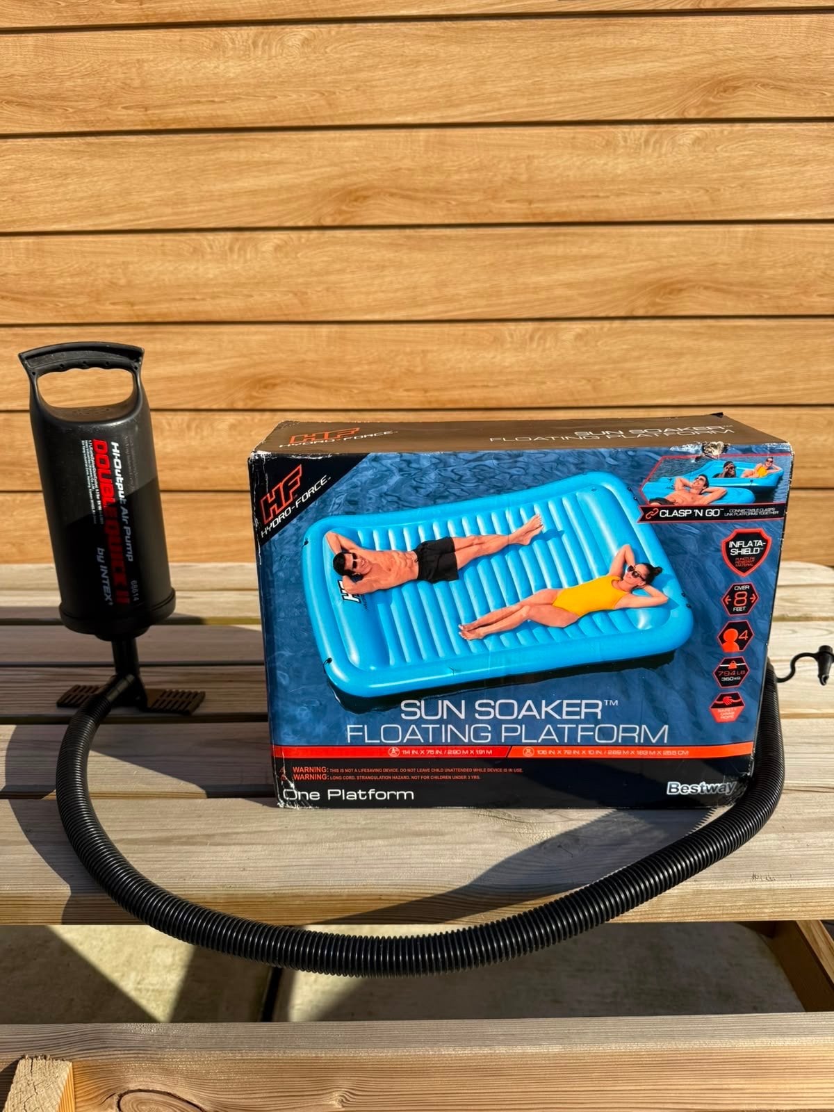 Bestway Sun Soaker Drijvend Platform met Pomp, Ophalen of Verzenden, Nieuw