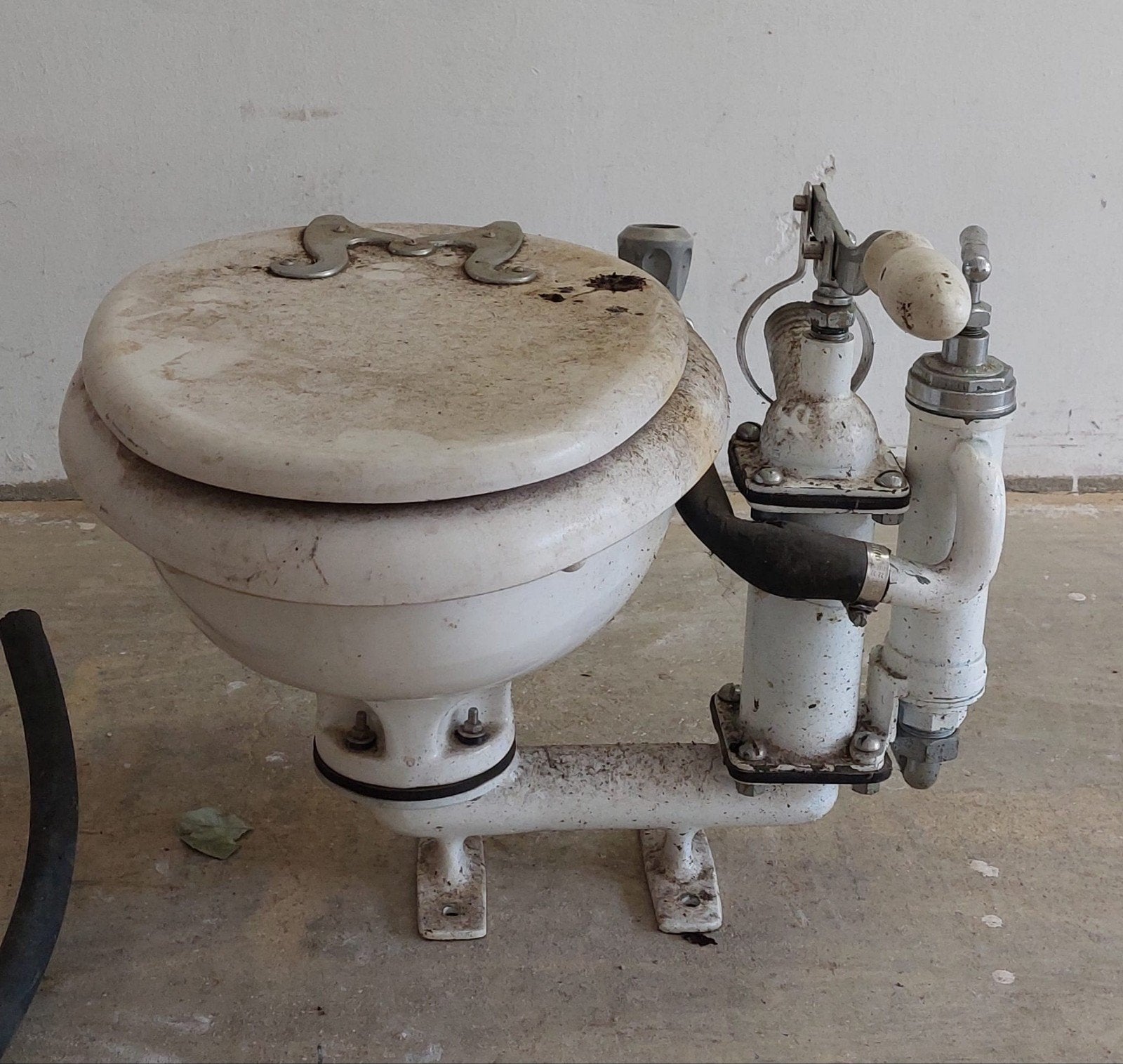 baby blake Vintage scheepstoilet met pomp - Uniek item, Ophalen, Gebruikt, Zeilboot of Motorboot