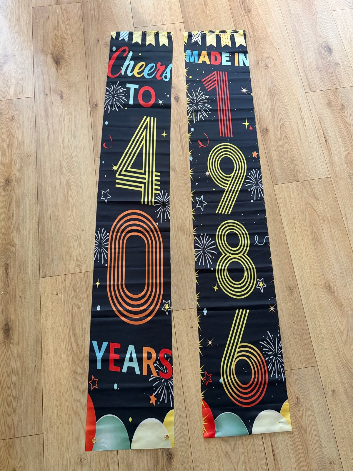 Verjaardagsdecoratie 40 jaar / Vintage 1986 Feestpakket, Ophalen, Zo goed als nieuw, Versiering, Verjaardag