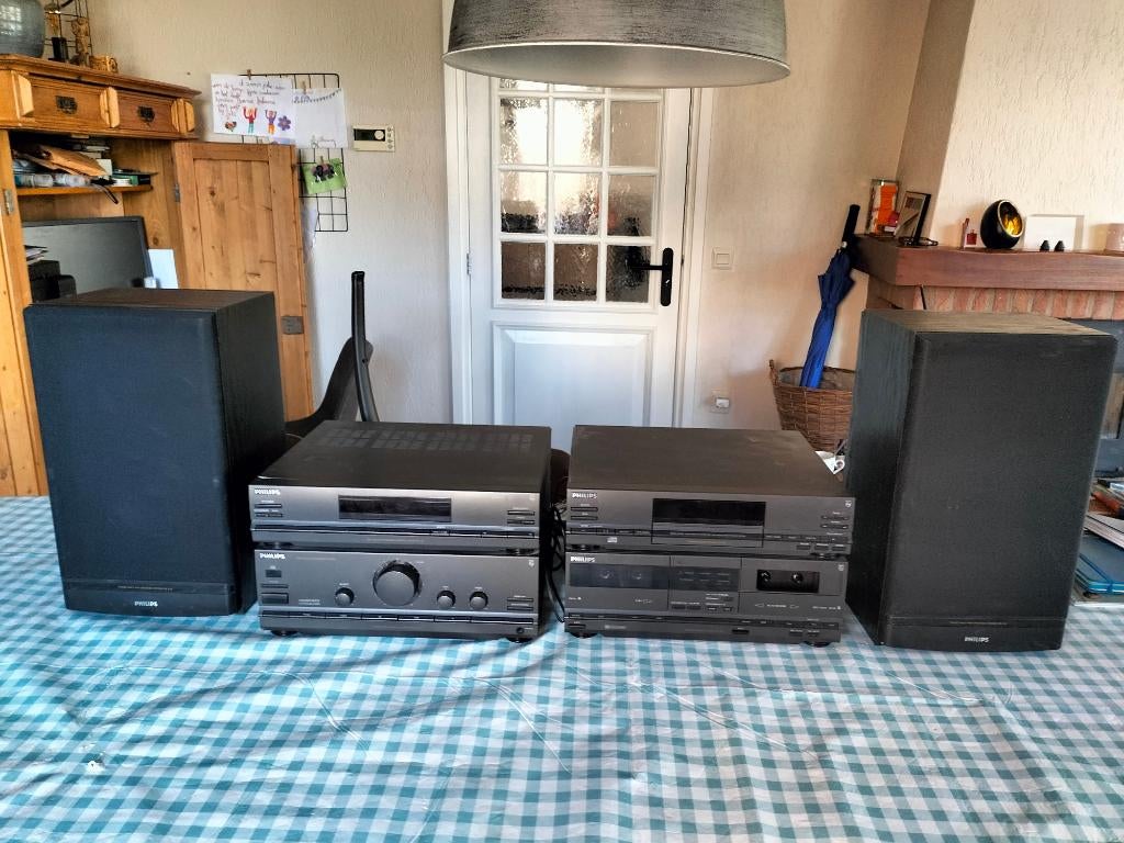Stereotoren complete set, Audio, Tv en Foto, Stereo-sets, Ophalen, Philips, Gebruikt, Cd-speler