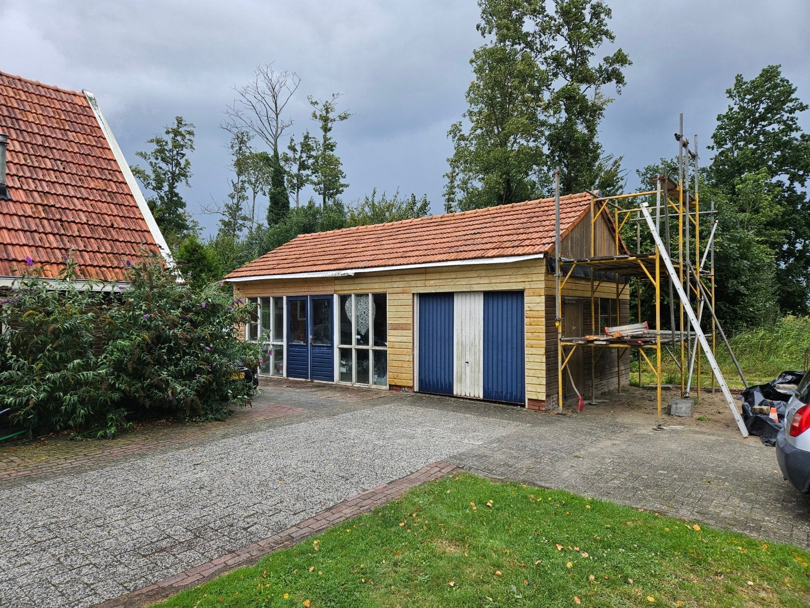 Te koop steiger, Doe-het-zelf en Verbouw, Steigers, Ophalen, Gevelsteiger, 5 meter of hoger