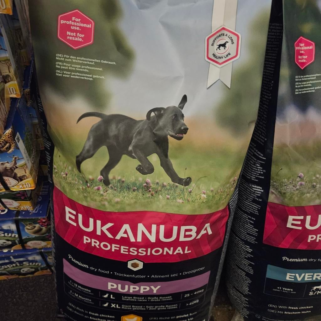 Eukanuba puppy honden brokken zakken 18kg, Ophalen of Verzenden, Hond