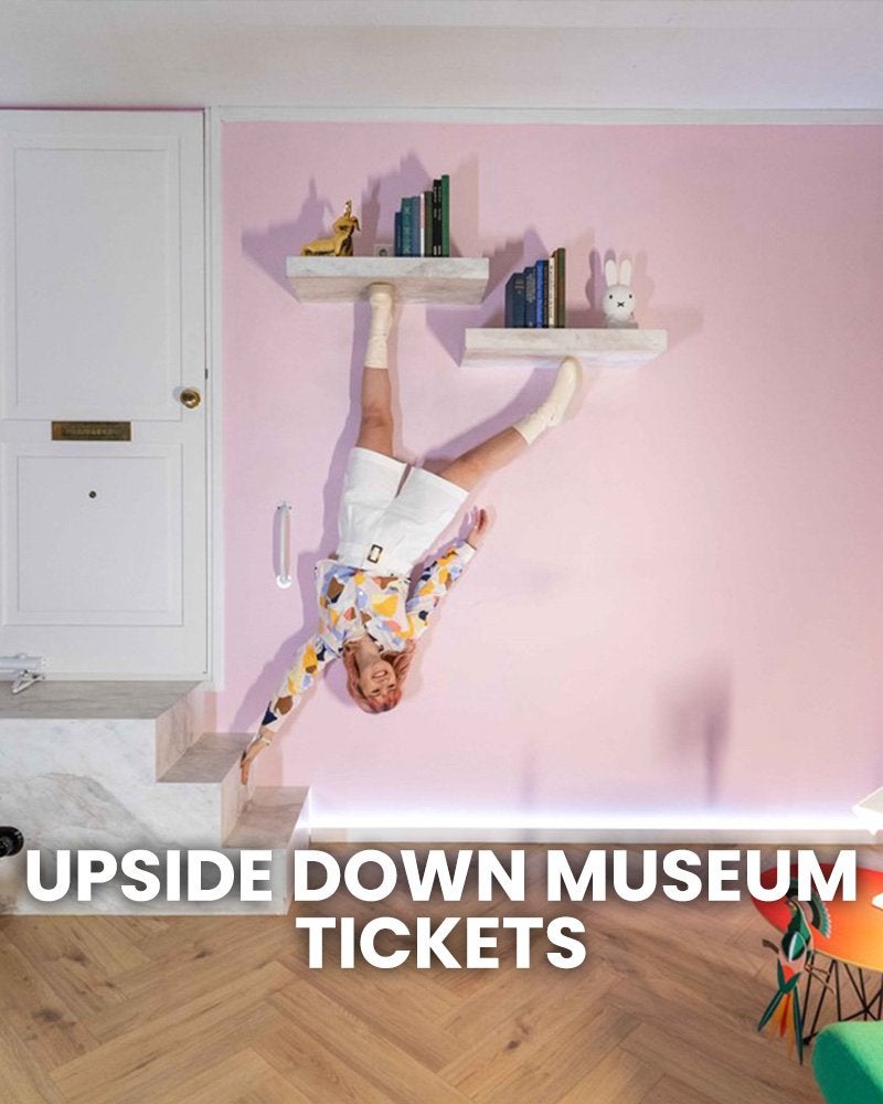 6 entreetickets upsidedown Amsterdam museum, Tickets en Kaartjes, Drie personen of meer, Ticket of Toegangskaart