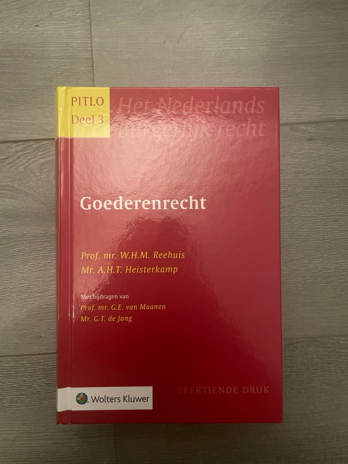 Pitlo Deel 3: Goederenrecht - Veertiende Druk, Boeken, Studieboeken en Cursussen, Ophalen of Verzenden, Gamma, Gelezen, HBO