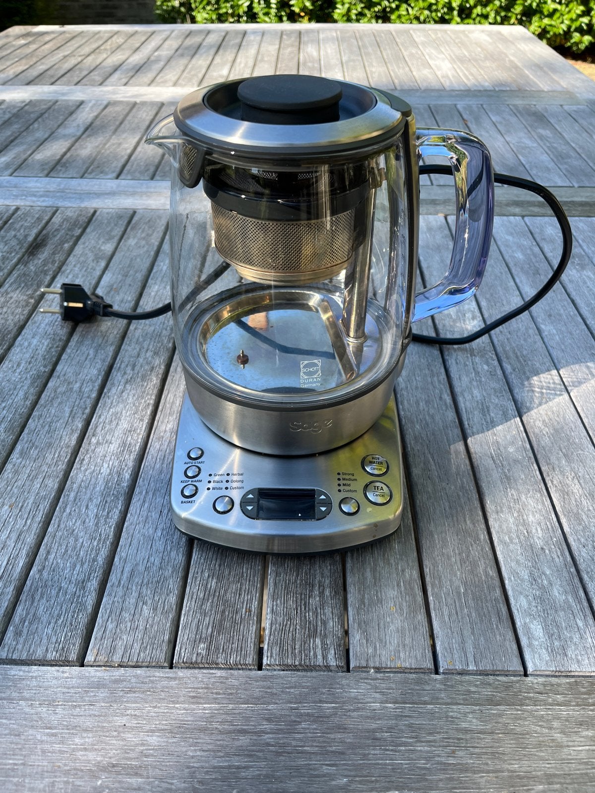 Sage The Tea Maker Compact BTM500 - Theepot met temperatuur, 1 tot 2 liter, Ophalen, Gebruikt, Rvs