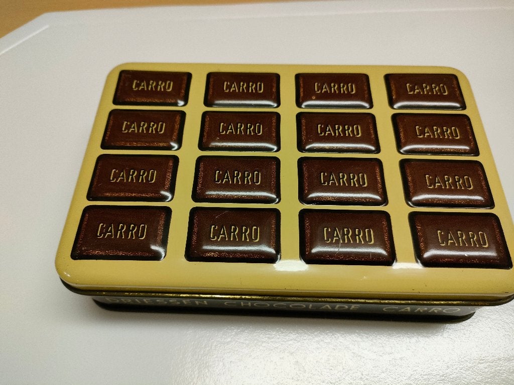 Blikken doosje Driessen chocolade carro 's, Ophalen, Gebruikt, Overige, Overige merken