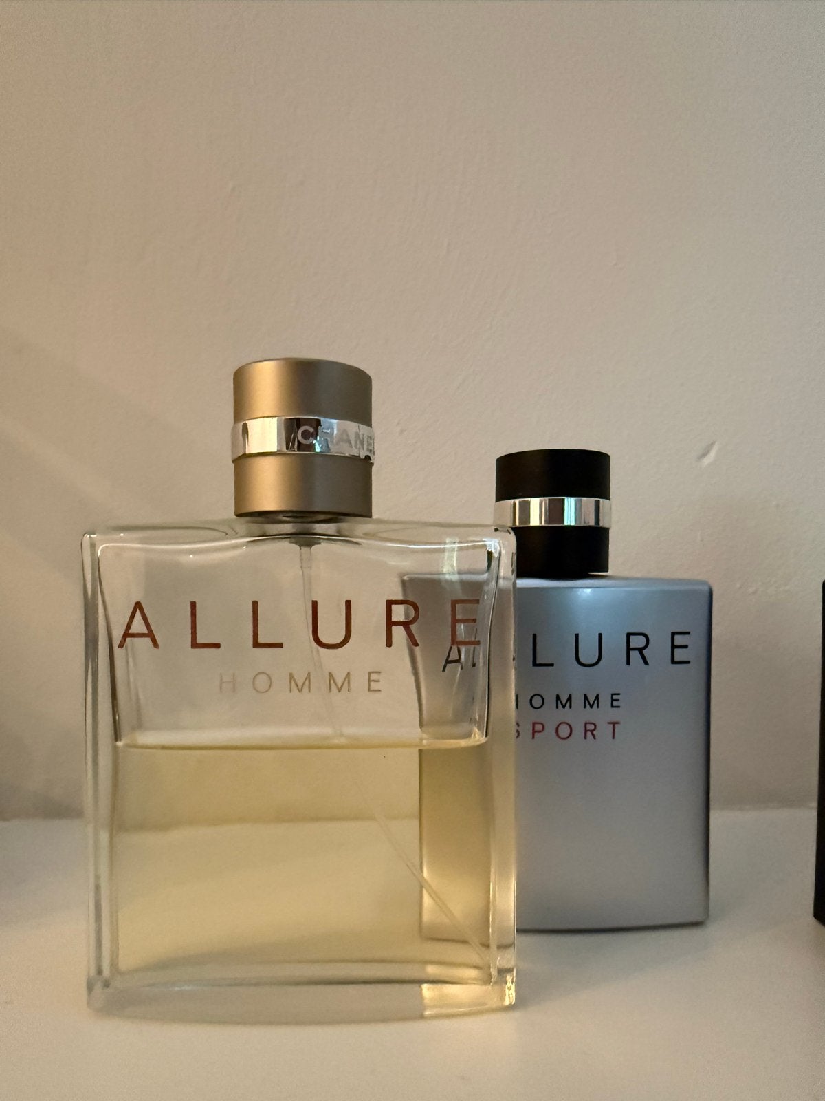 Chanel Allure Homme & Allure Homme Sport (50% gevuld), Verzenden, Gebruikt