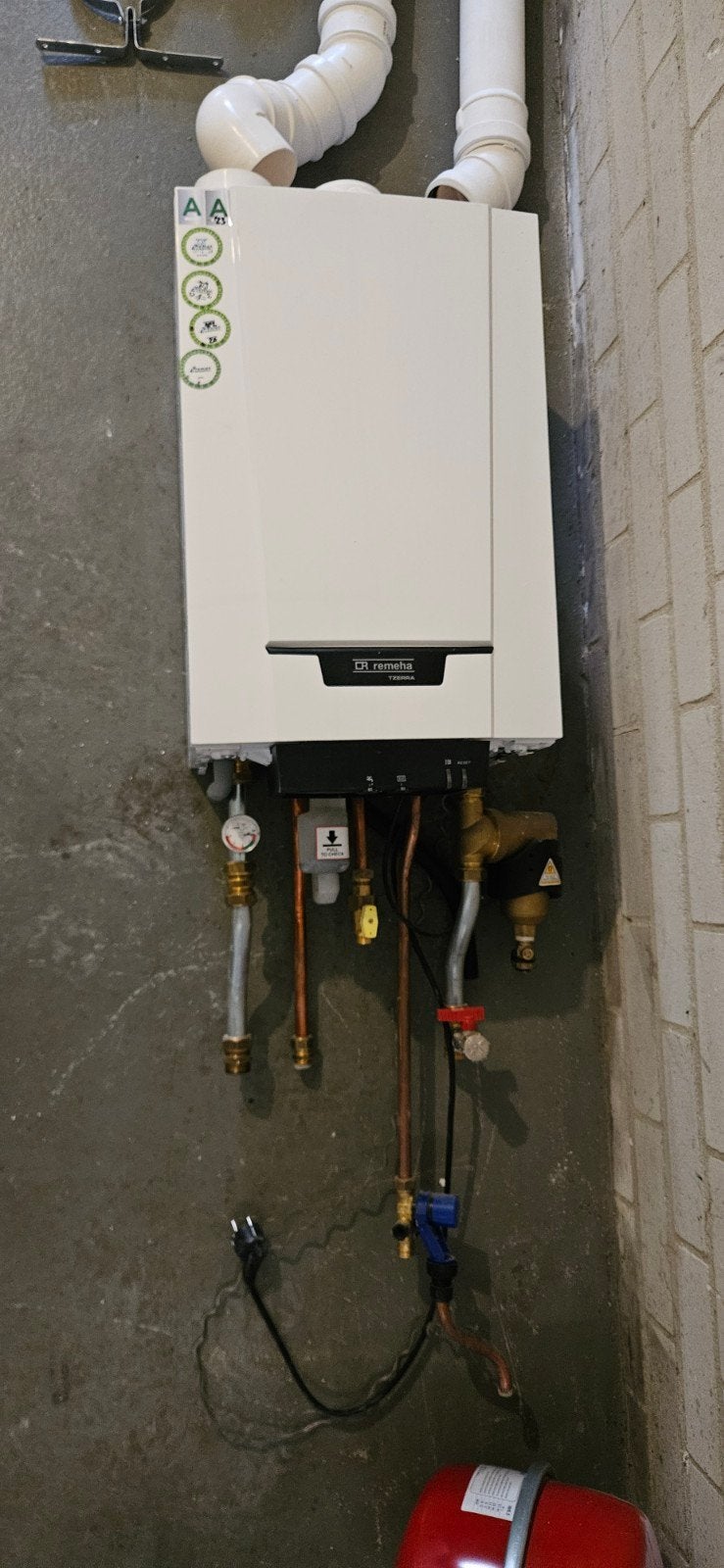 Remeha Tzerra Ace 28C CW4 CV-ketel compleet, Ophalen, 30 tot 80 cm, Hoog rendement (Hr), Cv-ketel of Combi-ketel