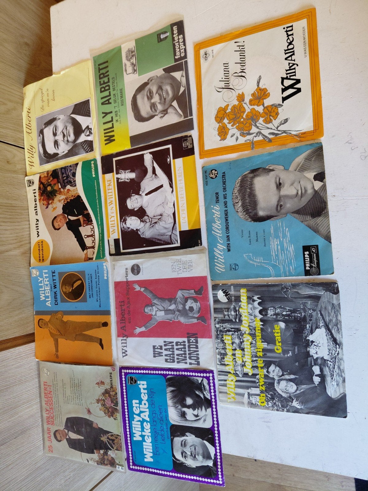 Willy Alberti 19 singles, Gebruikt, 7 inch, Ophalen of Verzenden, EP