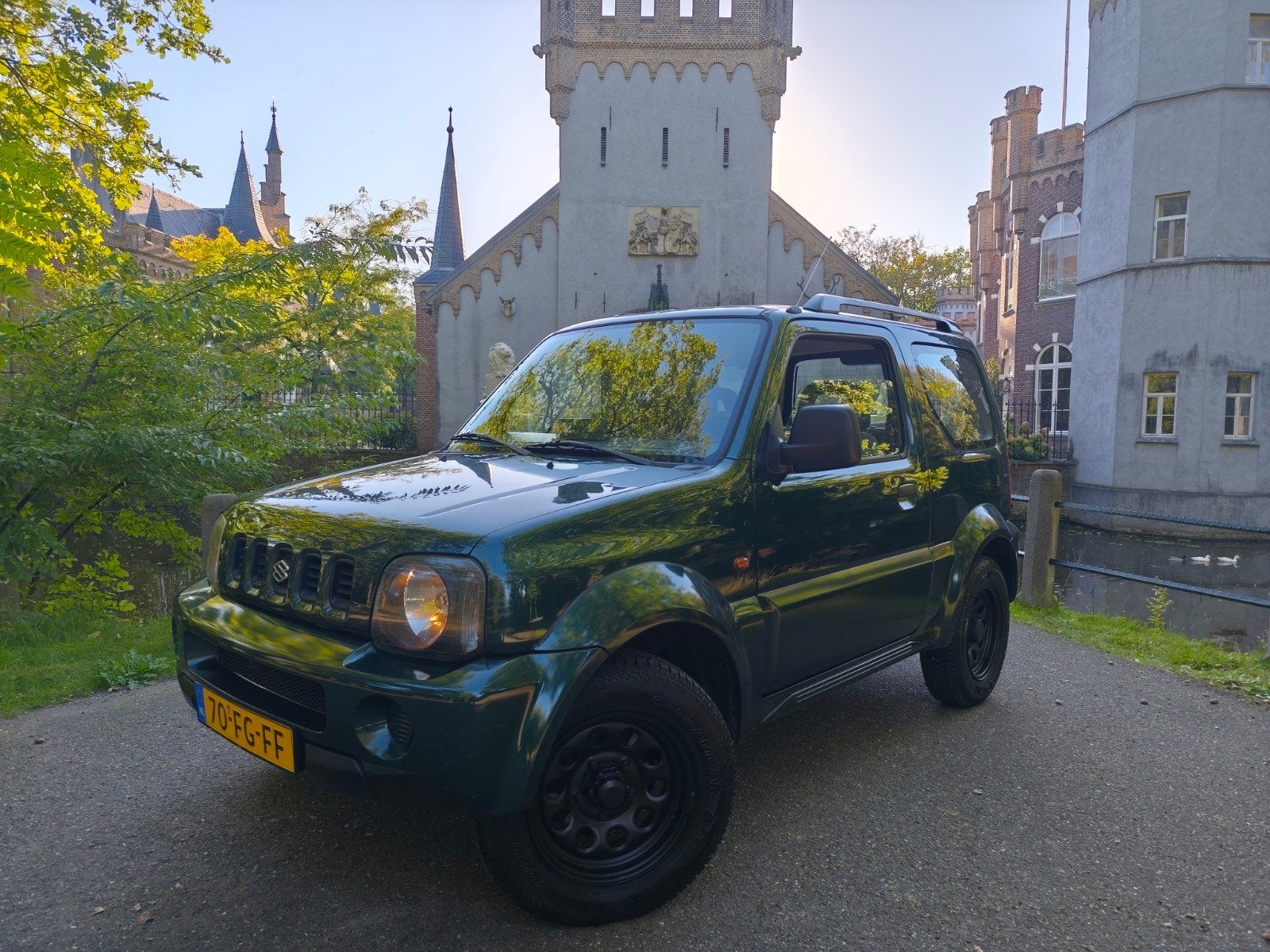 Suzuki Jimny 1.3 4x4 Groen / apk 11-2027 / NAP / inruil moge, Auto's, Dealer onderhouden, Stof, 40 €/maand, 4 cilinders