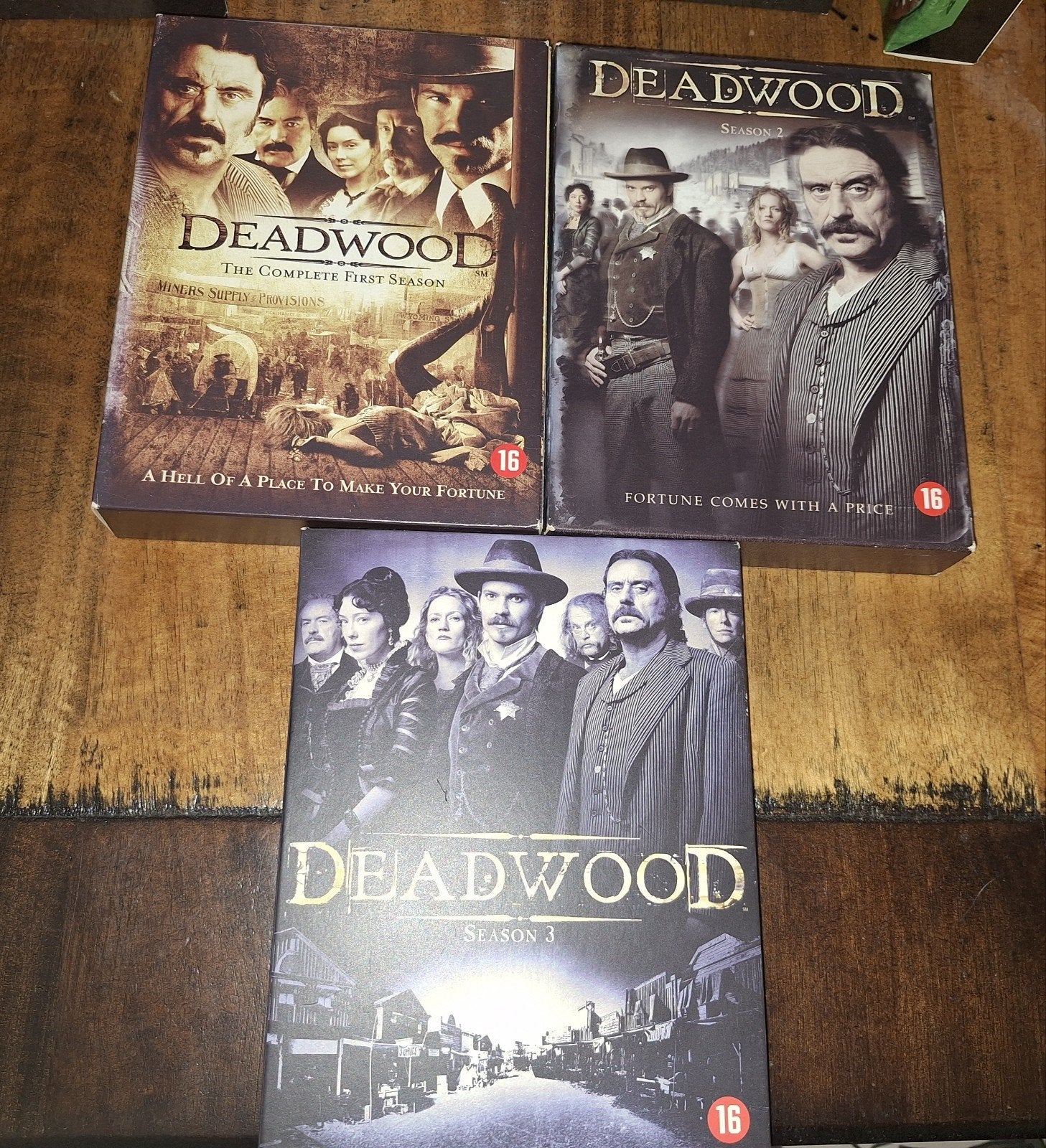 Deadwood - Seizoen 1, 2 en 3 DVD Boxset, Gebruikt, Vanaf 16 jaar, Seizoen 1, Drama