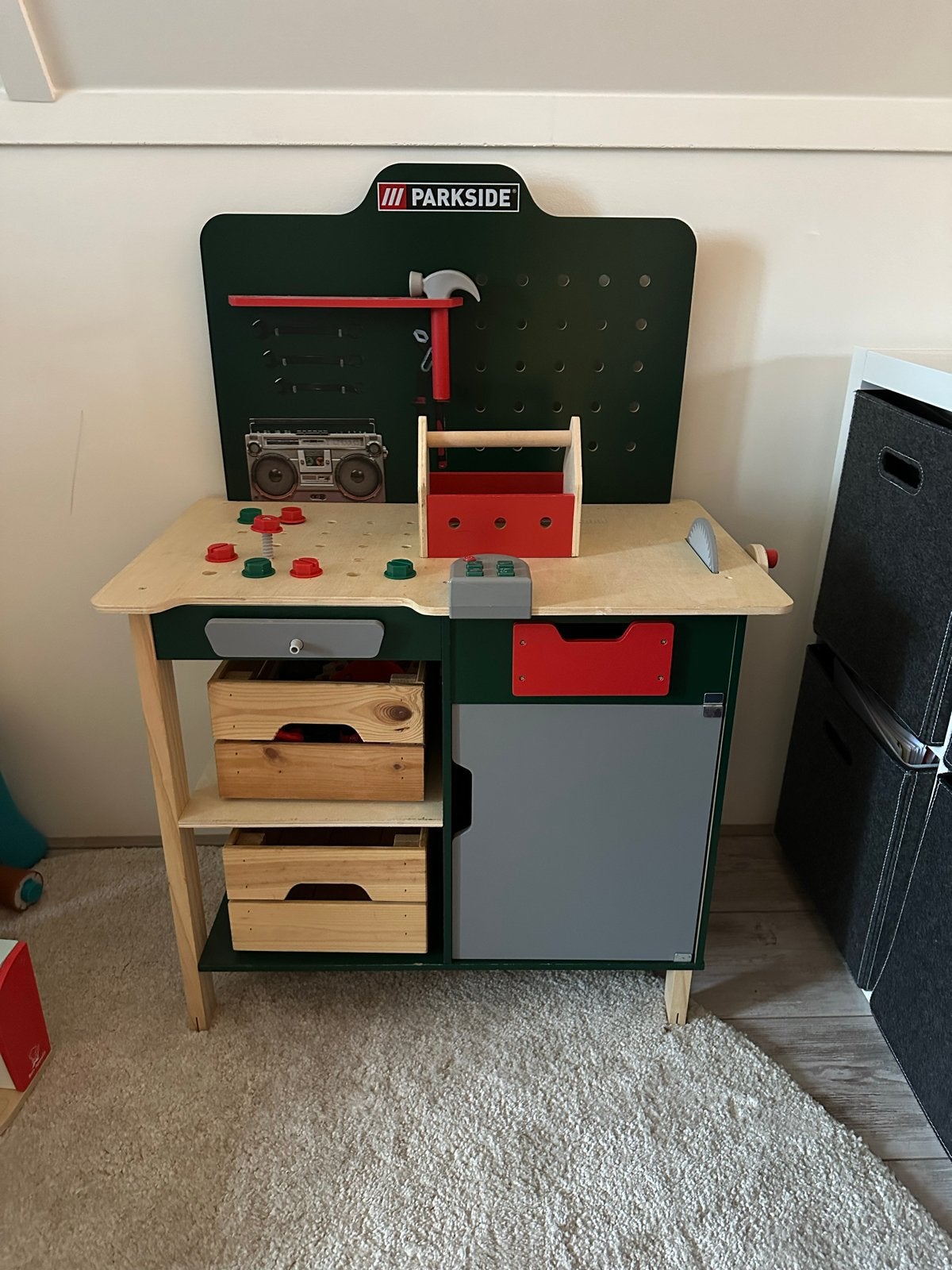 Parkside gereedschapstafel - Zo goed als nieuw, Kinderen en Baby's, Speelgoed | Educatief en Creatief, Ophalen, Zo goed als nieuw