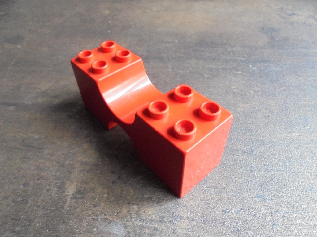 Lego Duplo Brick 2x6x2 with Curved Center (zie foto's) 8, Ophalen of Verzenden, Gebruikt, Losse stenen, Duplo