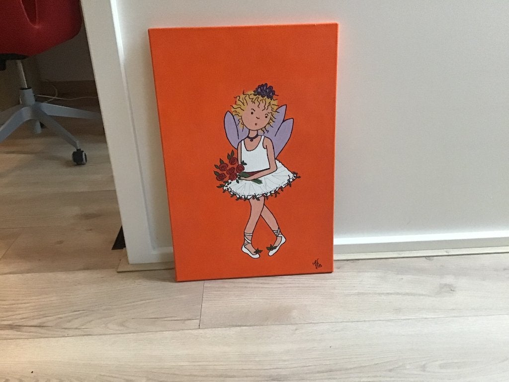 Te koop schilderij, Huis en Inrichting, Woonaccessoires | Schilderijen, Tekeningen en Foto's, Ophalen, 50 – 75, Minder dan 50 cm