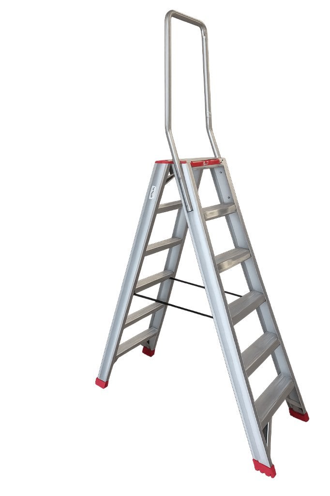Ladder + beugel Altrex 197506, Doe-het-zelf en Verbouw, Ladders en Trappen, Ophalen, Zo goed als nieuw, Ladder, Opvouwbaar of Inschuifbaar
