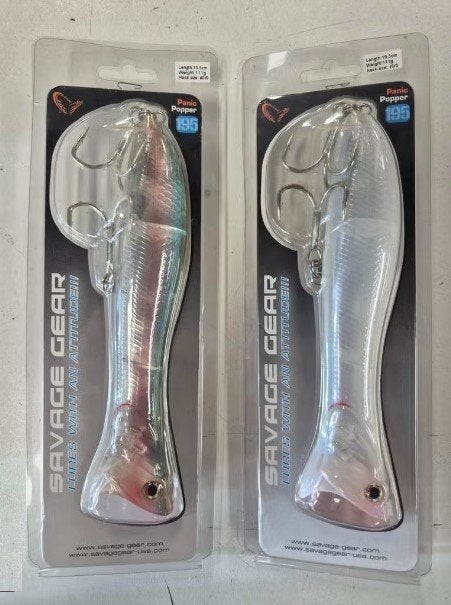 Savage Gear Panic Popper 2x, Ophalen of Verzenden, Nieuw, Overige typen