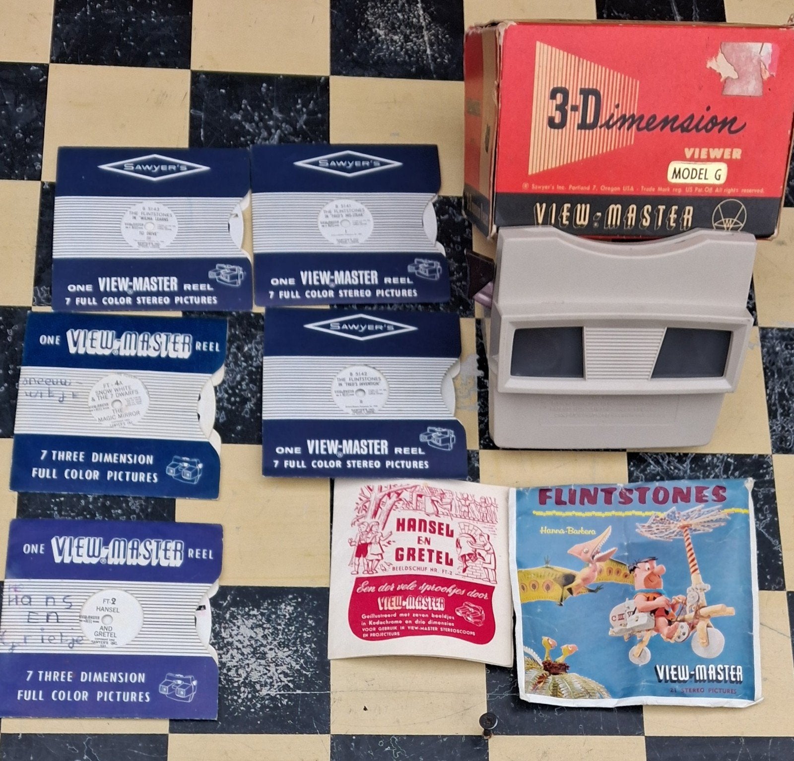 View master. België.  Ca '60. Met 5 reels., Verzamelen, Speelgoed, Gebruikt, Ophalen