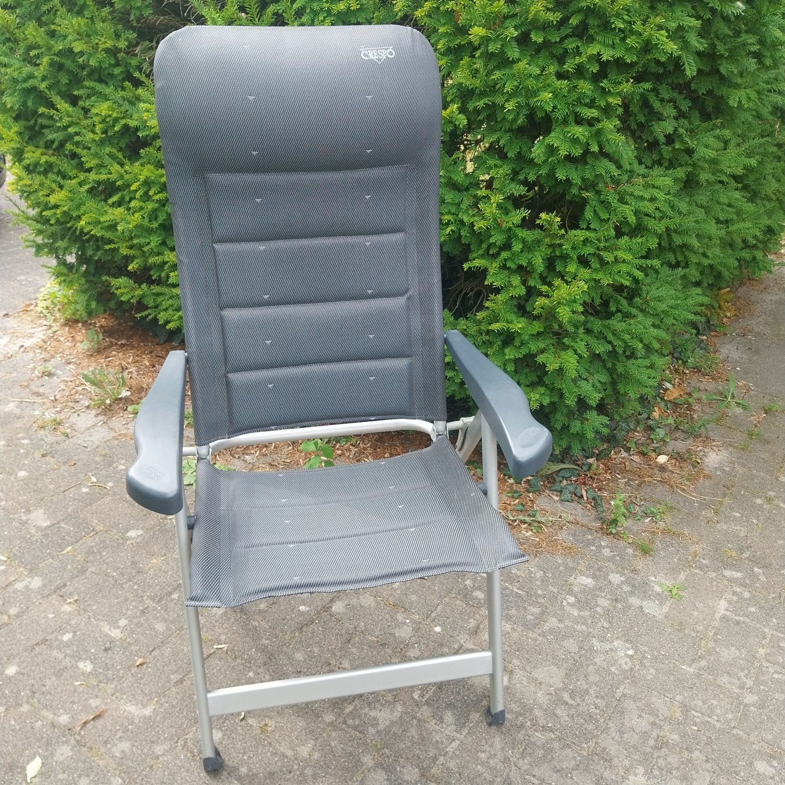Crespo campingstoel met voetenbankje - Zeer nette staat, Ophalen, Gebruikt