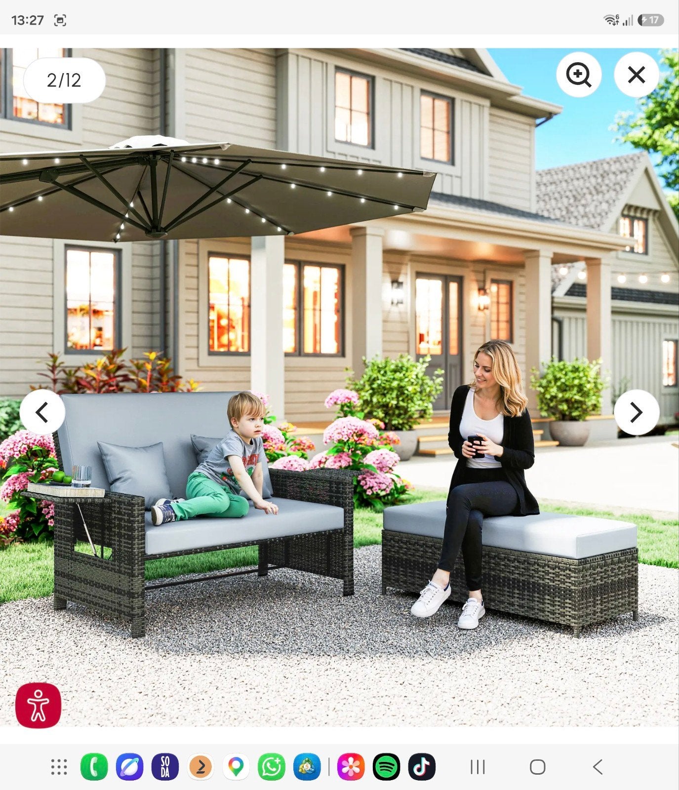 Zomer DEAL€500/€249,99 loungebank 2-zits set nieuw in doos, Tuin en Terras, Ophalen of Verzenden, Nieuw