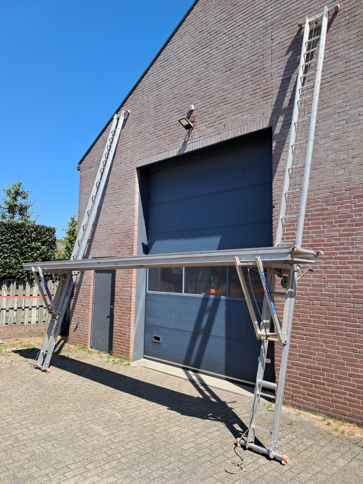 aluminium werksteiger wienese laddersteiger gevelsteiger, Doe-het-zelf en Verbouw, Steigers, Ophalen, Overige typen, 5 meter of hoger