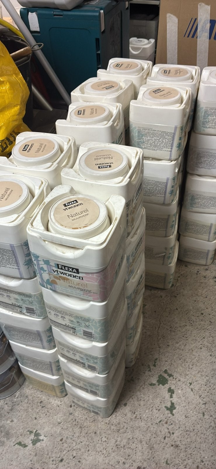 Flexa muurverf naturel beige 2,5L nieuw, Beige, Nieuw, Ophalen of Verzenden, Verf