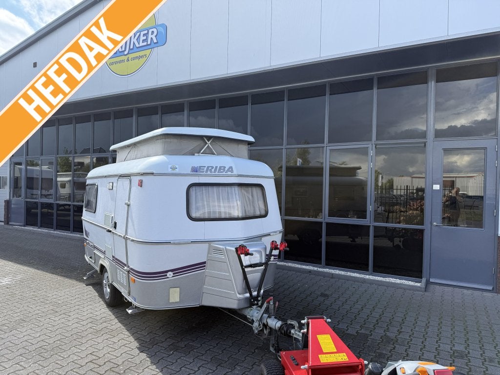 Eriba Touring 420 GT Langslaper + WC 720KG leeg Super Netjes, Caravans en Kamperen, Caravans, Tot en met 2, Bedrijf, Treinzit