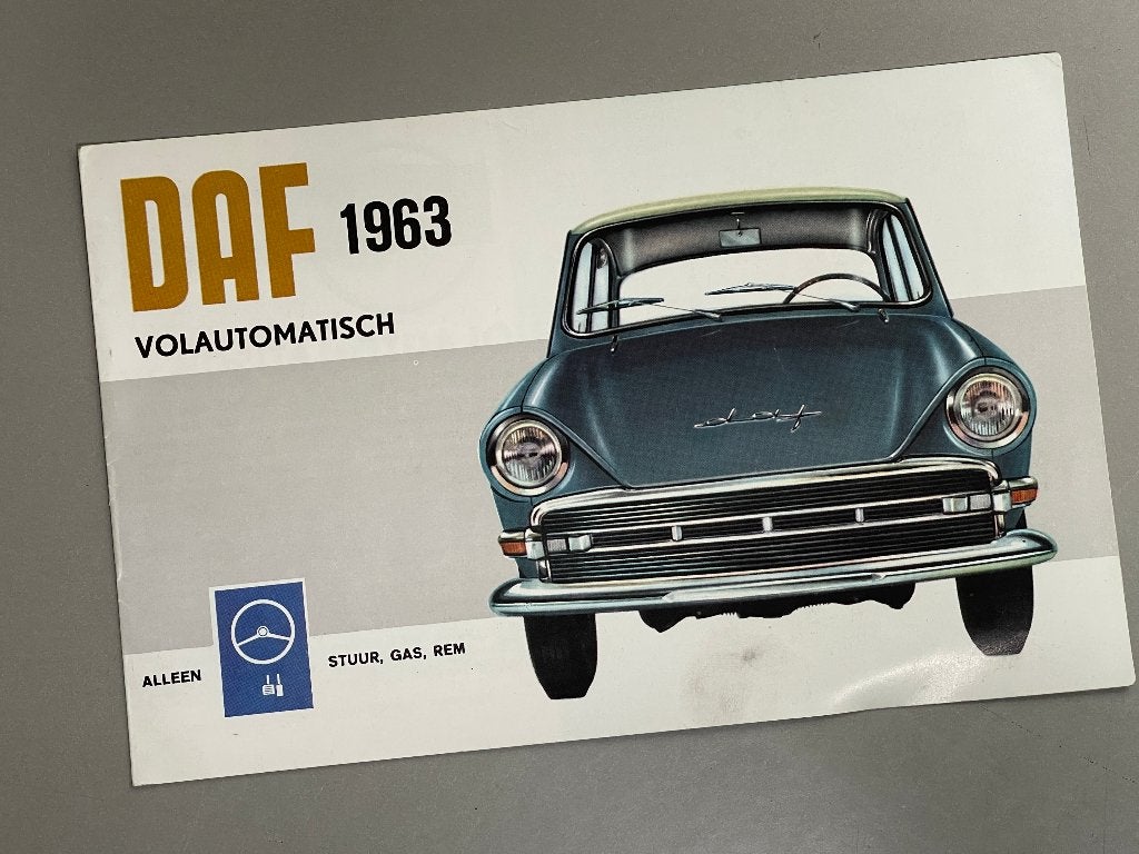 DAF 750 Variomatic brochure uit 1963, Ophalen of Verzenden, Zo goed als nieuw, Overige merken