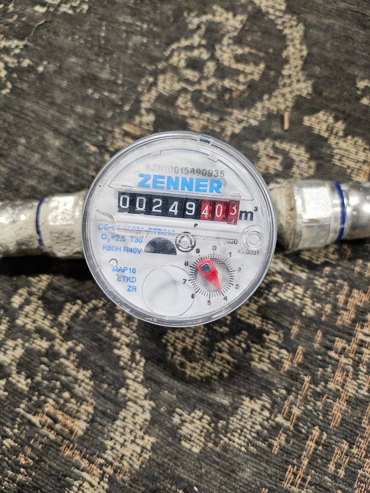 Zenner Watermeter - Gebruikt, Ophalen, Gebruikt