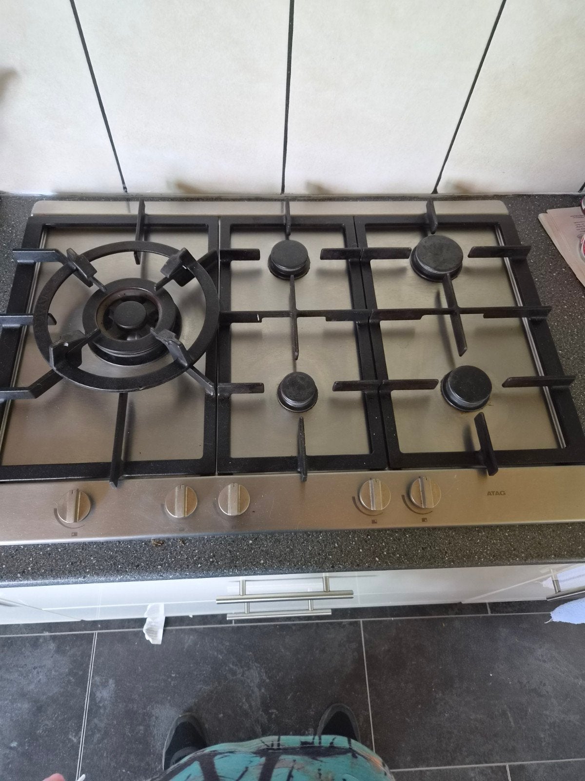ATAG gasfornuis met 5 kookzones - Ophalen, Ophalen, Gebruikt, Inbouw, Gas