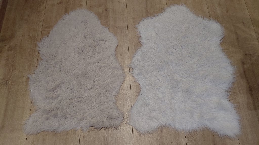 Schapenhuidjes / vloerkleedjes, Gebruikt, 50 tot 100 cm, Schaapachtig, Beige