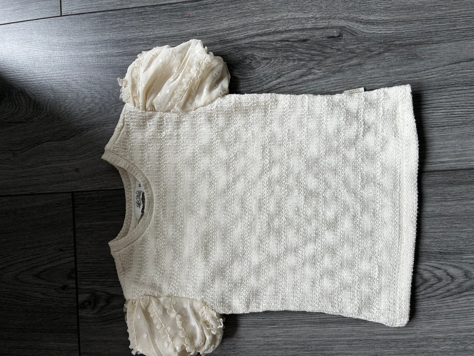 Creme tshirt le chic, Ophalen, Zo goed als nieuw, Meisje, Shirt of Longsleeve