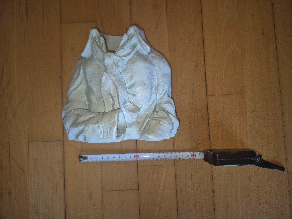 Gipsen borst beeldje, Ophalen of Verzenden, Gebruikt, Mens
