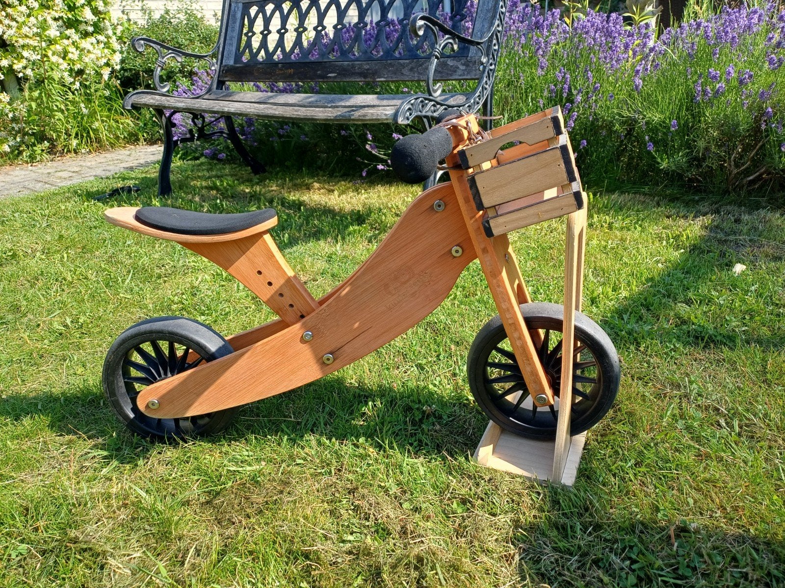 Kinderfeets Tiny Tot Plus 2-in-1 Loopfiets/Driewieler Bamboe, Fietsen en Brommers, Ophalen of Verzenden, Gebruikt, Kinderfeets