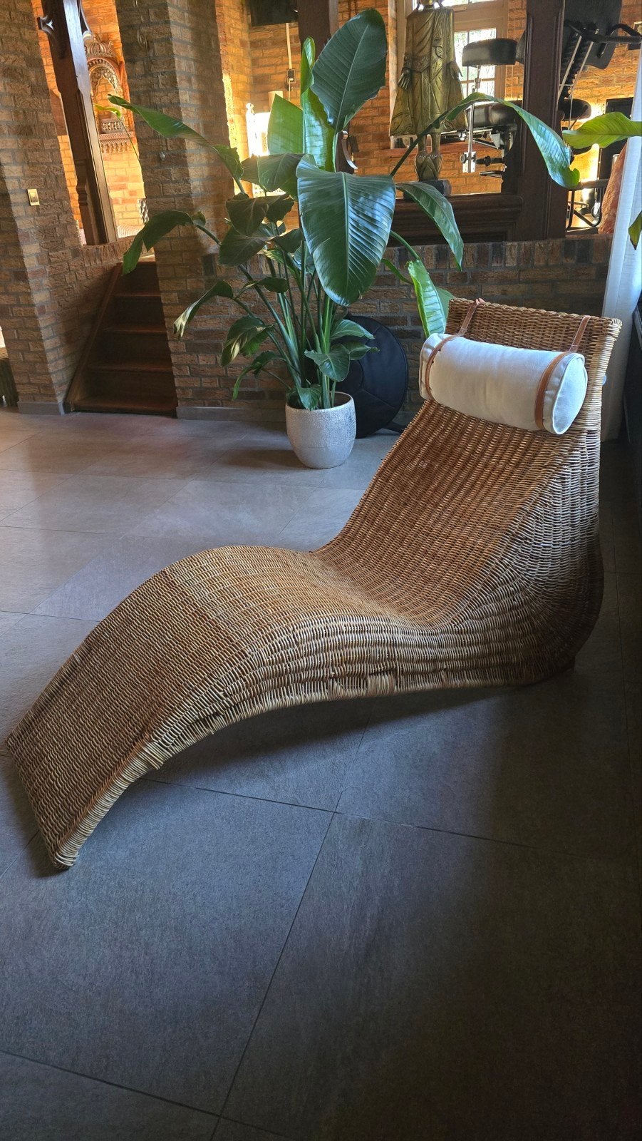 Rotan relaxstoel / behandelstoel voor energetische therapie, Ophalen, Gebruikt, Overige kleuren, Riet of Rotan