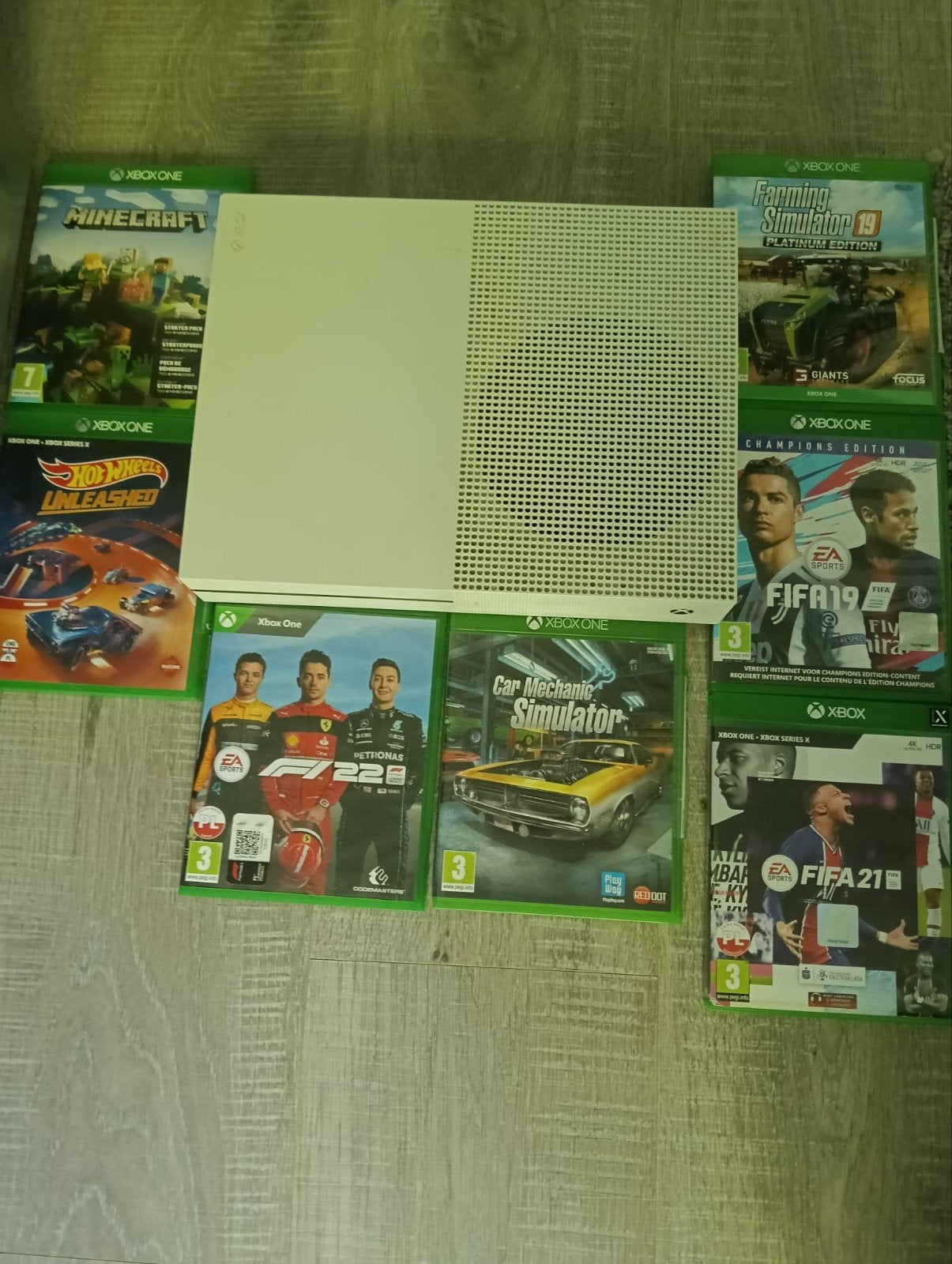 Xbox One S met 6 games, Xbox One S, Ophalen of Verzenden, Zonder controller, 1 TB