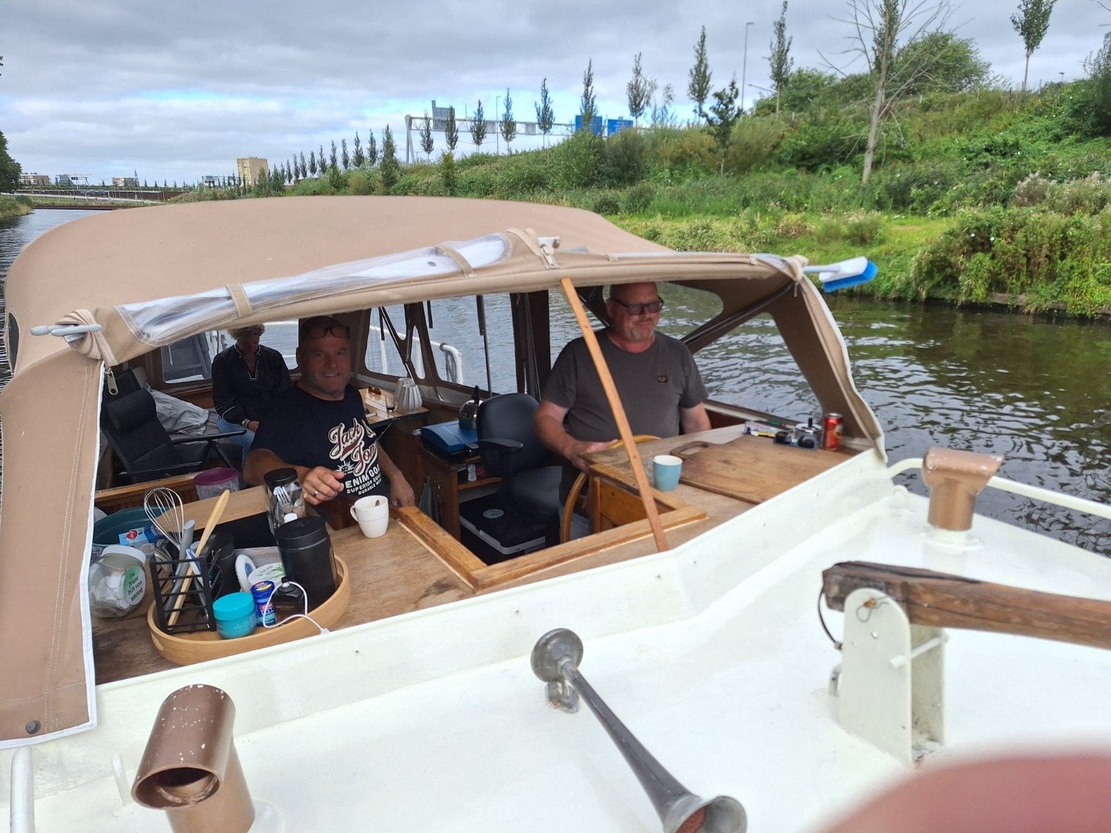 Unieke Cabrio Vlet (sloep), Watersport en Boten, Ophalen, Gebruikt, Staal, Binnenboordmotor