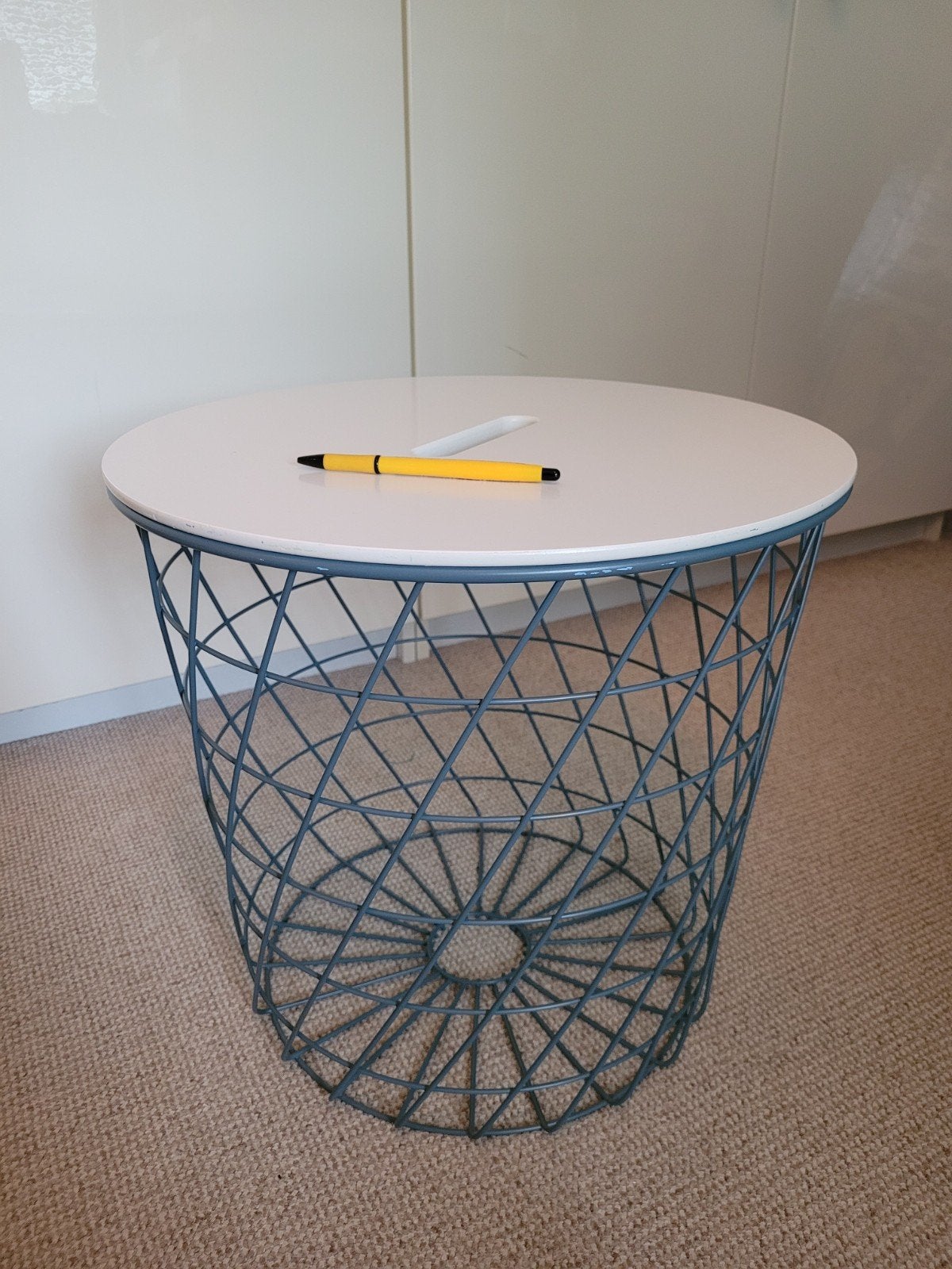 Ikea opbergtafel Kvistbro, Huis en Inrichting, Overige materialen, Minder dan 55 cm, Gebruikt, Rechthoekig