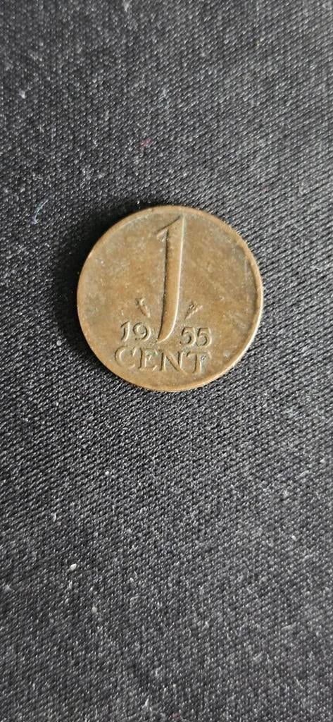Nederland 1 Cent 1955 Koningin Juliana, Ophalen of Verzenden, Koningin Juliana, 1 cent, Losse munt