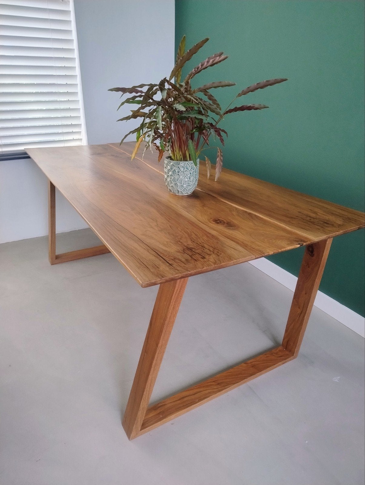 Massief houten eettafelBLAD - 191x87 cm, Huis en Inrichting, Ophalen, 50 tot 100 cm, Zo goed als nieuw, 150 tot 200 cm