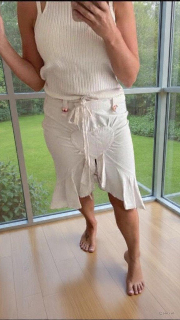 Isla Ibiza Bonita Witte Rok - Maat M - Boho Hart & Volants, Kleding | Dames, Rokken, Maat 38/40 (M), Wit, Isla Bonita, Ophalen of Verzenden