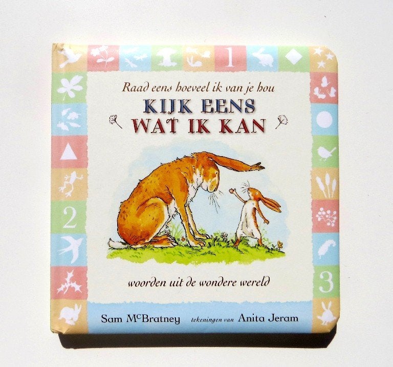 Kartoneditie Lemniscaat 2739:  Kijk eens wat ik kan woorden, Zo goed als nieuw, 1 tot 2 jaar, Sam McBratney & Anita Jeram, Ophalen of Verzenden