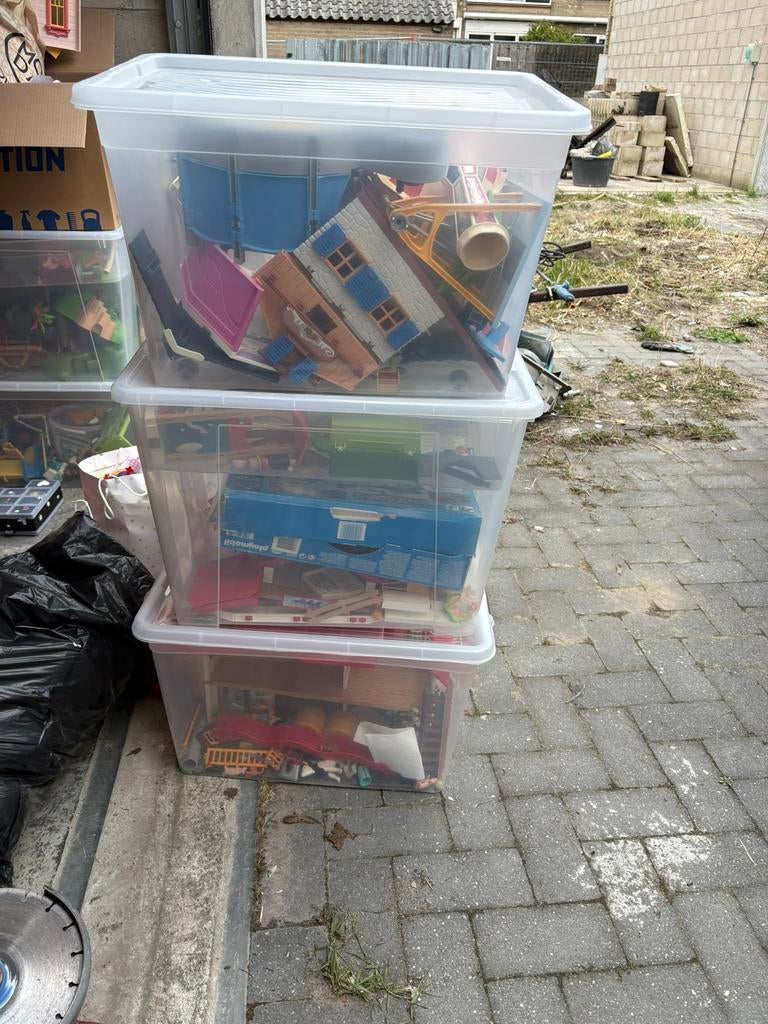 Playmobile diverse en kleine sjoelbak. En anderen speel goed, Ophalen, Zo goed als nieuw