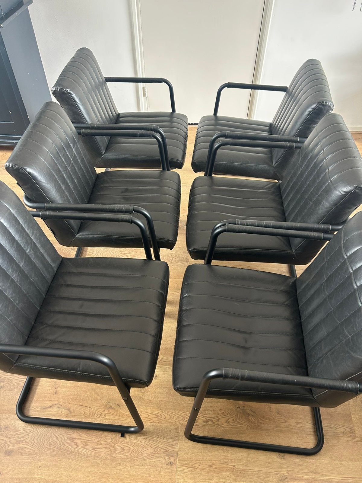 Eetkamerstoelen, Ophalen, Gebruikt, Zwart, Vijf, Zes of meer stoelen