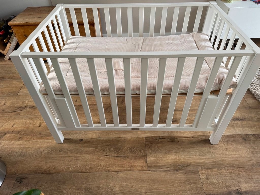 Witte box Bopita XL., Kinderen en Baby's, Ophalen, Zo goed als nieuw, Rechthoekig, In hoogte verstelbaar