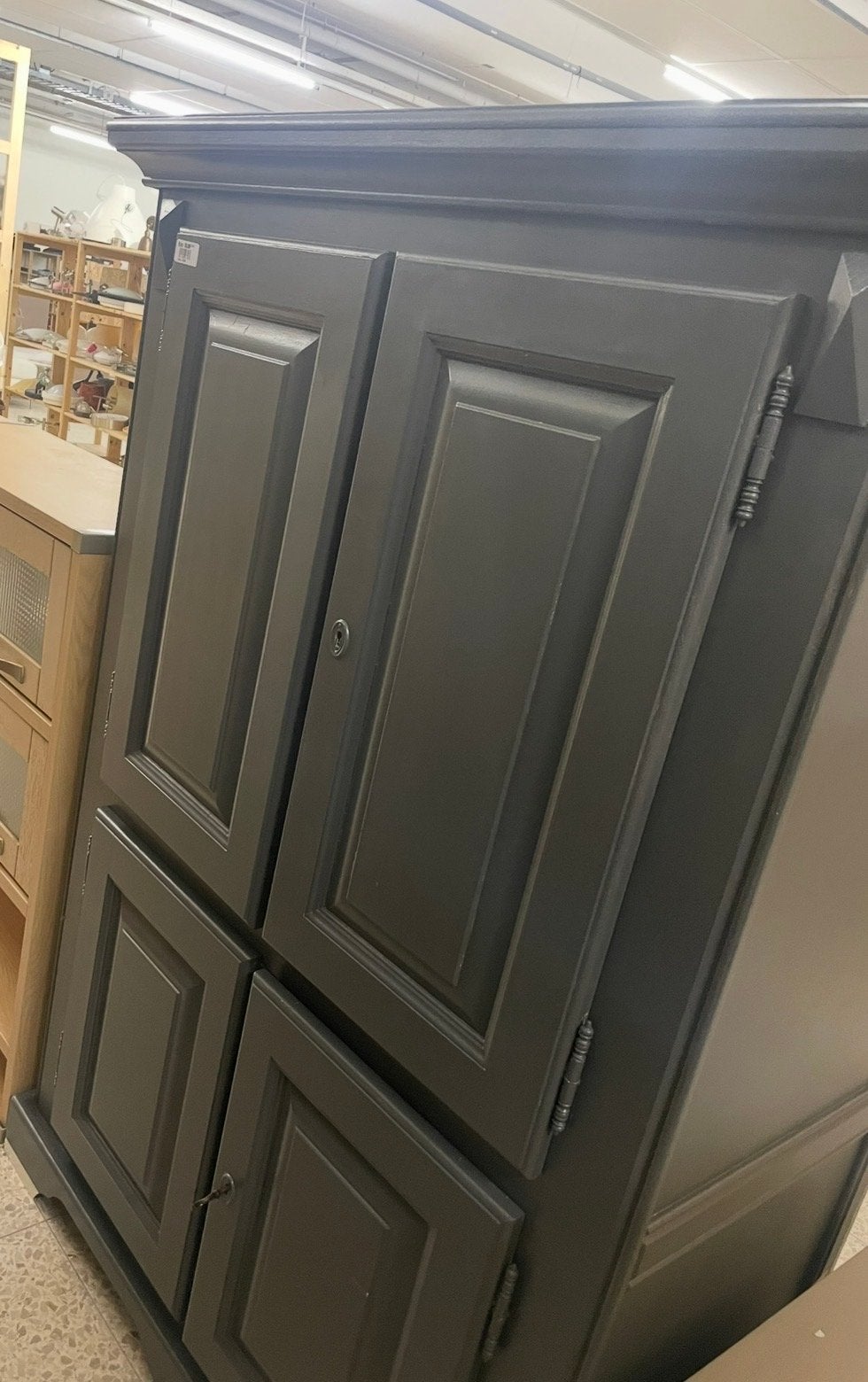 Zware houten kast met kabelgat, Ophalen, Gebruikt