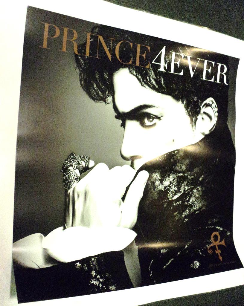 Prince PROMO POSTER Forever 4ever 2016 ORIGINEEL !, Verzenden, Zo goed als nieuw, Poster, Artwork of Schilderij