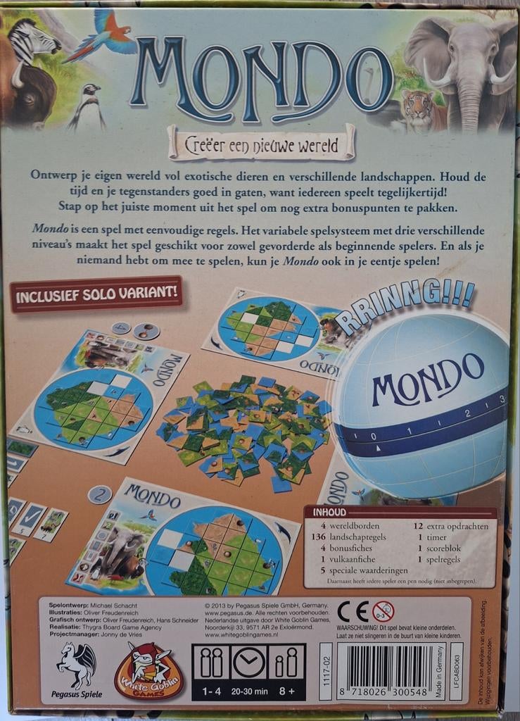 Het bordspel Mondo.
Compleet en in goede staat., Hobby en Vrije tijd, Gezelschapsspellen | Bordspellen, Gevondenengemaakt@gmail.com