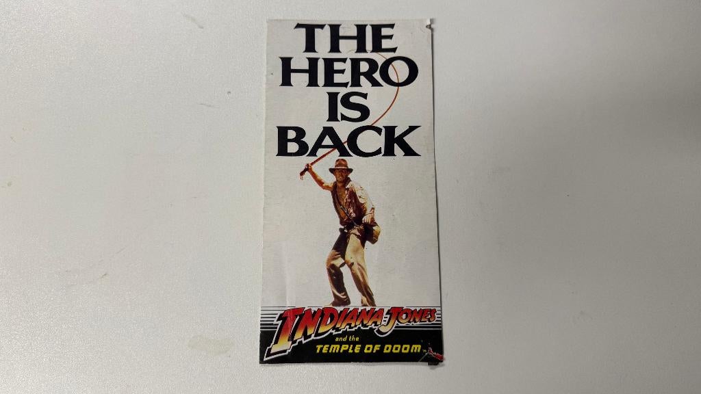 Folder Indiana Jones and the temple of doom 1984, Ophalen of Verzenden, Zo goed als nieuw, Film, Overige typen