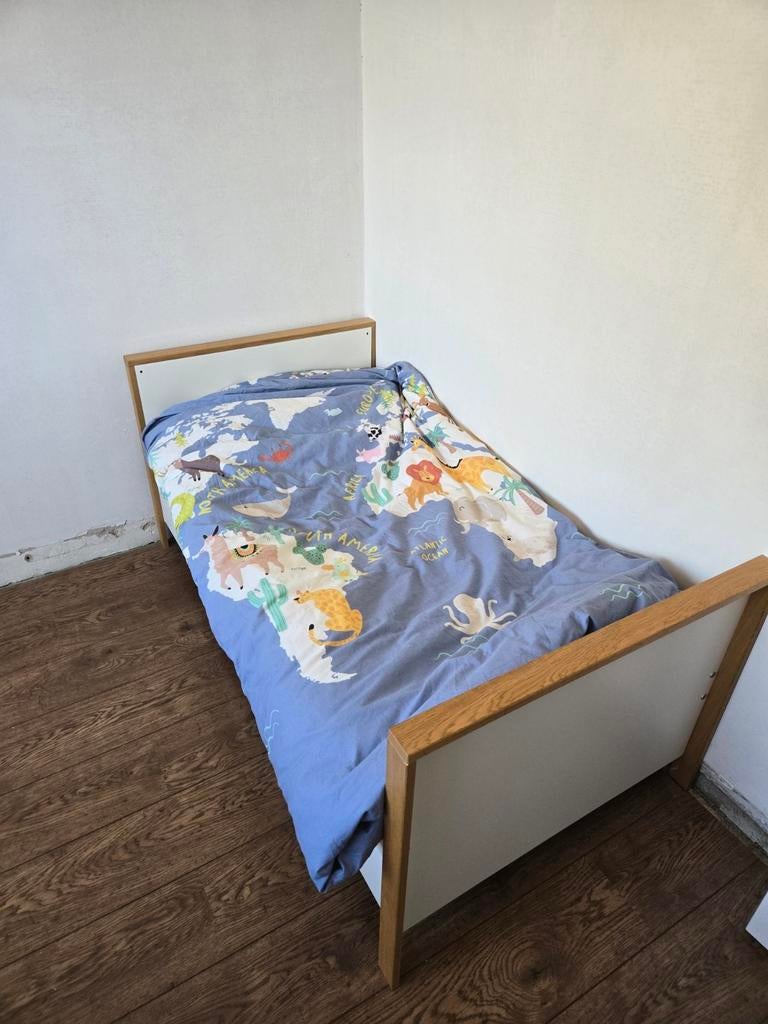 Doorgroei babybed 140x 70 cm met lade «Ivoire», Ophalen, Gebruikt, 70 tot 85 cm, 140 tot 160 cm