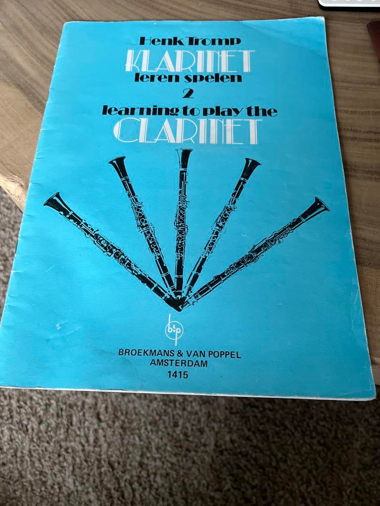 Henk Tromp - Klarinet leren spelen 2 (Leerboek), Ophalen of Verzenden, Gebruikt